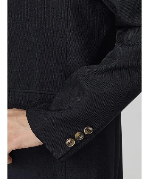 Perfect Suit FActory（パーフェクトスーツファクトリー）の「レディスソフトスーツ　ダブルジャケット　無地　グレー/ブラウン/ネイビー（テーラードジャケット・レディース・ネイビー/ダークブラウン/チャコールグレー・S/M/L/SS）」の10枚目の写真