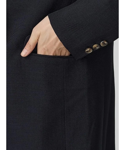 Perfect Suit FActory（パーフェクトスーツファクトリー）の「レディスソフトスーツ　ダブルジャケット　無地　グレー/ブラウン/ネイビー（テーラードジャケット・レディース・ネイビー/ダークブラウン/チャコールグレー・S/M/L/SS）」の11枚目の写真