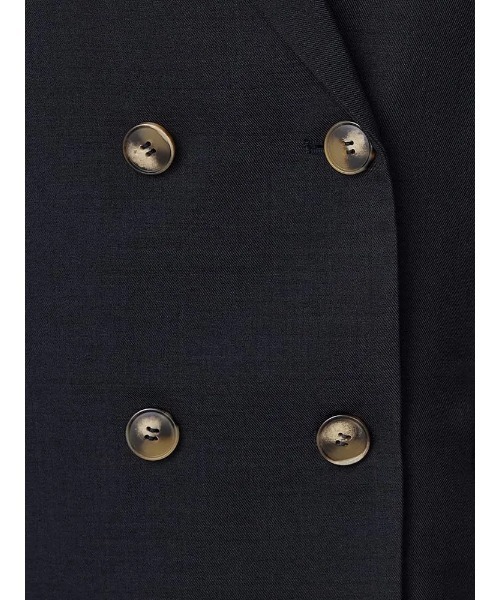 Perfect Suit FActory（パーフェクトスーツファクトリー）の「レディスソフトスーツ　ダブルジャケット　無地　グレー/ブラウン/ネイビー（テーラードジャケット・レディース・ネイビー/ダークブラウン/チャコールグレー・S/M/L/SS）」の14枚目の写真