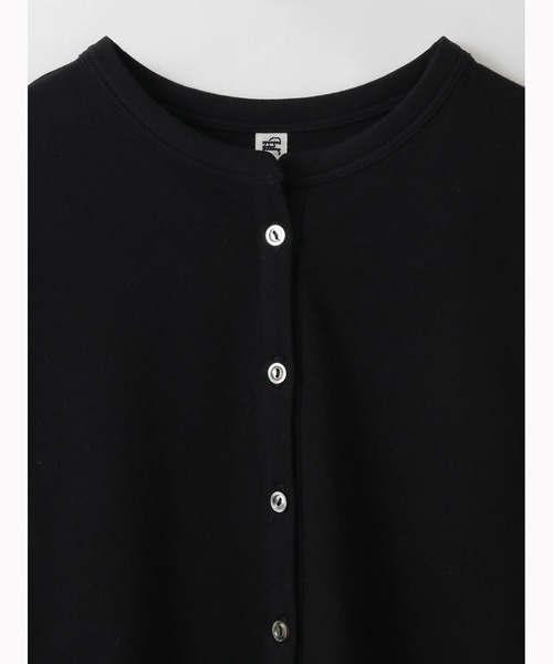 HER.（ハー）の「コットンヘンリーネックプルオーバー（Tシャツ/カットソー・レディース・ブラック/オフホワイト・フリー）」の12枚目の写真