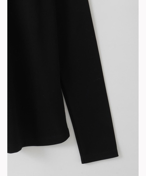 HER.（ハー）の「コットンヘンリーネックプルオーバー（Tシャツ/カットソー・レディース・ブラック/オフホワイト・フリー）」の13枚目の写真