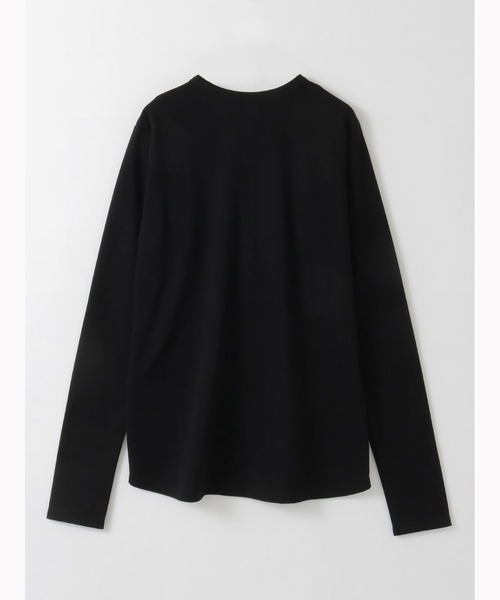 HER.（ハー）の「コットンヘンリーネックプルオーバー（Tシャツ/カットソー・レディース・ブラック/オフホワイト・フリー）」の16枚目の写真