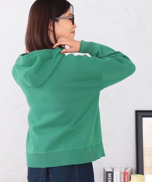 GALLORIA(ギャローリア)の「フード付きニット(ニット/セーター・レディース・グレー/ブラック/エメラルド・L/M/S/LL)」の12枚目の写真