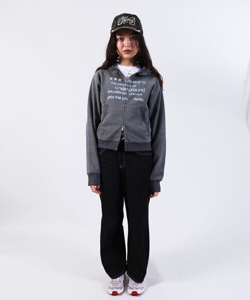 SEQUENZ（シークエンズ）の「【SEQUENZ（シークエンズ）】sqnz THERMAL LADIES ZIP UP LADIES / ワッフル レディース ジップパーカー サーマル ダブルジップ フーディ（パーカー・レディース・グレー/ピンク系その他2/ブラック・FREE）」の7枚目の写真