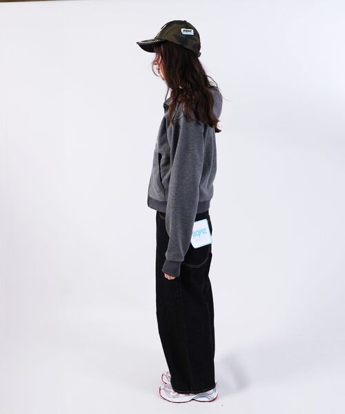 SEQUENZ（シークエンズ）の「【SEQUENZ（シークエンズ）】sqnz THERMAL LADIES ZIP UP LADIES / ワッフル レディース ジップパーカー サーマル ダブルジップ フーディ（パーカー・レディース・グレー/ピンク系その他2/ブラック・FREE）」の8枚目の写真