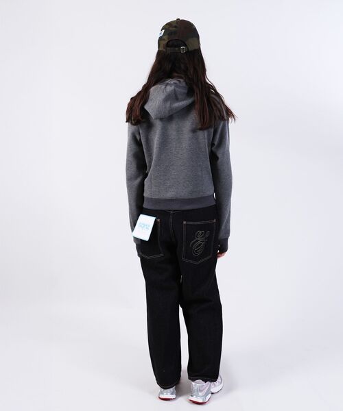 SEQUENZ（シークエンズ）の「【SEQUENZ（シークエンズ）】sqnz THERMAL LADIES ZIP UP LADIES / ワッフル レディース ジップパーカー サーマル ダブルジップ フーディ（パーカー・レディース・グレー/ピンク系その他2/ブラック・FREE）」の9枚目の写真