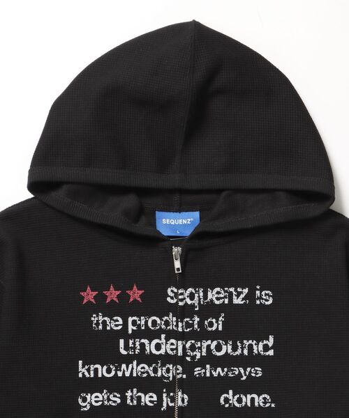 SEQUENZ（シークエンズ）の「【SEQUENZ（シークエンズ）】sqnz THERMAL LADIES ZIP UP LADIES / ワッフル レディース ジップパーカー サーマル ダブルジップ フーディ（パーカー・レディース・グレー/ピンク系その他2/ブラック・FREE）」の20枚目の写真