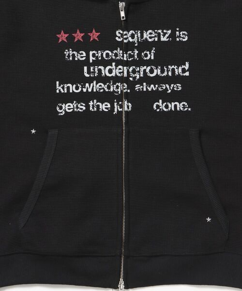 SEQUENZ（シークエンズ）の「【SEQUENZ（シークエンズ）】sqnz THERMAL LADIES ZIP UP LADIES / ワッフル レディース ジップパーカー サーマル ダブルジップ フーディ（パーカー・レディース・グレー/ピンク系その他2/ブラック・FREE）」の22枚目の写真