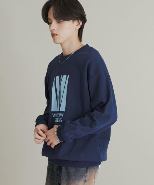 SENSE OF PLACE by URBAN RESEARCH（センスオブプレイスバイアーバンリサーチ）の「アソートグラフィックロゴスウェット（スウェット・メンズ・グレー/レッド/ネイビー/ブラック・MEDIUM/LARGE）」の3枚目の写真