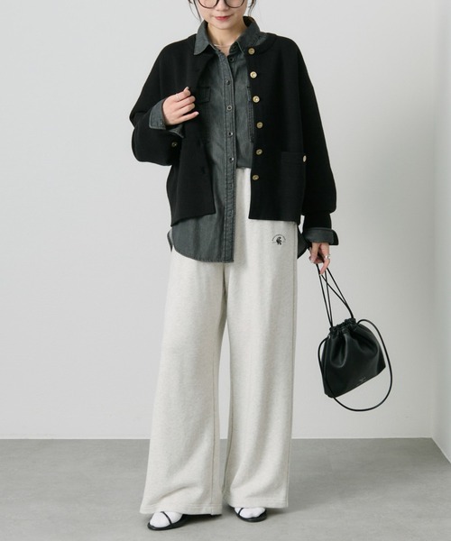 PUAL CE CIN（ピュアルセシン）の「ミラノリブニットカーディガン（カーディガン/ボレロ・レディース・アイボリー/ブラック/ネイビー・FREE）」の16枚目の写真