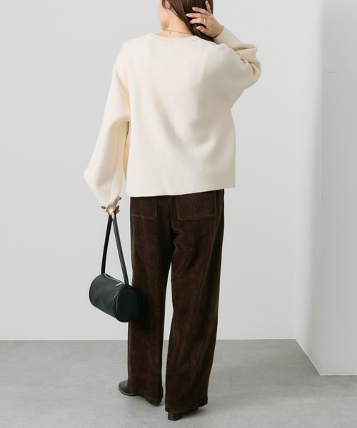 PUAL CE CIN（ピュアルセシン）の「ミラノリブニットカーディガン（カーディガン/ボレロ・レディース・アイボリー/ブラック/ネイビー・FREE）」の11枚目の写真