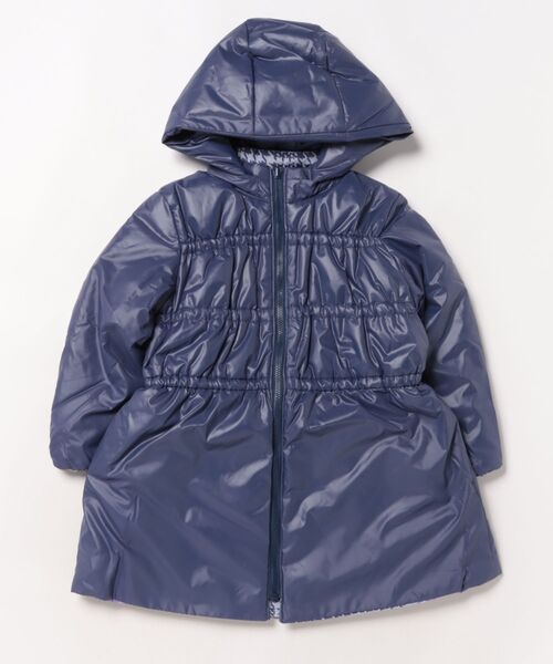 セール】グレンチェックアートスミレプリントリバーシブルブルゾン