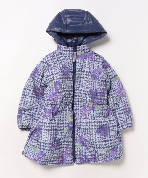 HAKKA KIDS(ハッカキッズ)の「グレンチェックアートスミレプリントリバーシブルブルゾン(ブルゾン・キッズ・キナリ/ネイビー・110cm/120cm/130cm/100cm)」の6枚目の写真