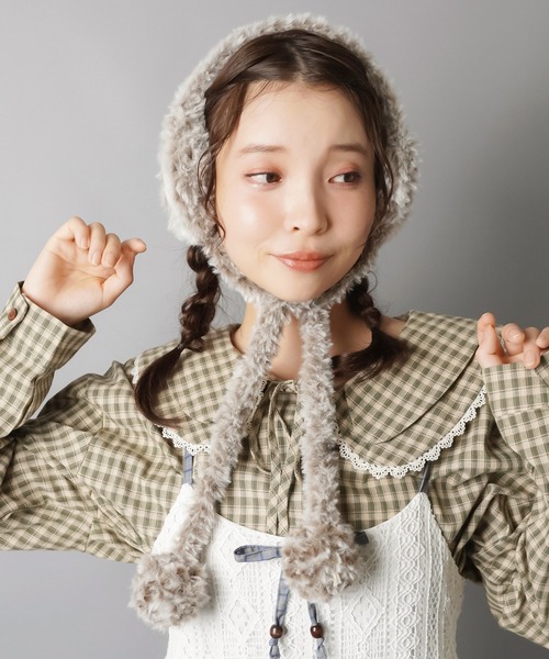 2WAYニットイヤーマフ/イヤマフ/耳あて/ネックウォーマー/ミックス