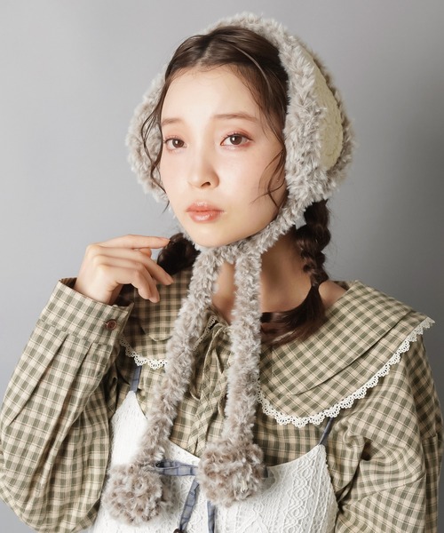 2WAYニットイヤーマフ/イヤマフ/耳あて/ネックウォーマー/ミックス