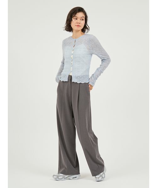 emmi（エミ）の「モヘヤ混2wayニットトップス（ニット/セーター・レディース・ホワイト/グレー/ブルー/ブラック・F）」の17枚目の写真