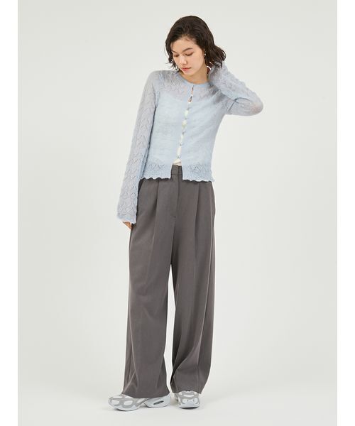 emmi（エミ）の「モヘヤ混2wayニットトップス（ニット/セーター・レディース・ホワイト/グレー/ブルー/ブラック・F）」の18枚目の写真