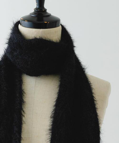 RODE SKO（ロデスコ）の「スリムロングマフラー（マフラー・レディース・オフホワイト/ブラック・ONE）」の3枚目の写真