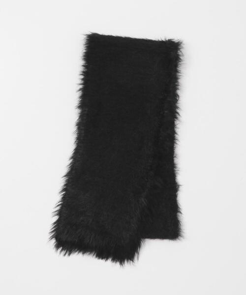 RODE SKO（ロデスコ）の「スリムロングマフラー（マフラー・レディース・オフホワイト/ブラック・ONE）」の7枚目の写真