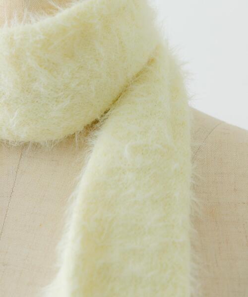 RODE SKO（ロデスコ）の「スリムロングマフラー（マフラー・レディース・オフホワイト/ブラック・ONE）」の11枚目の写真