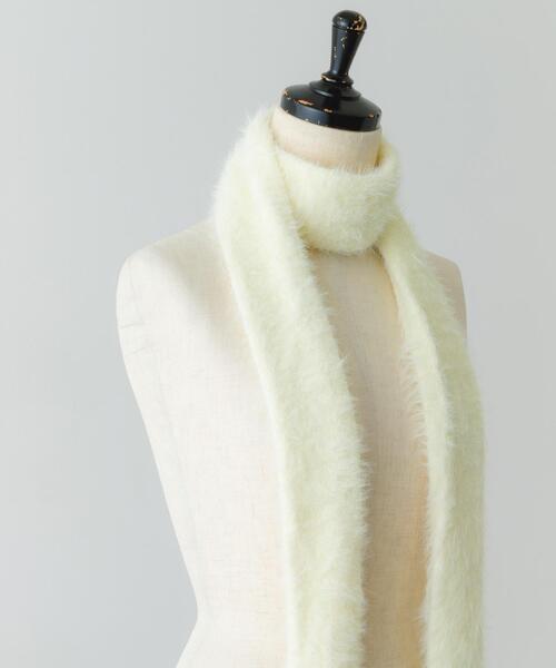 RODE SKO（ロデスコ）の「スリムロングマフラー（マフラー・レディース・オフホワイト/ブラック・ONE）」の13枚目の写真