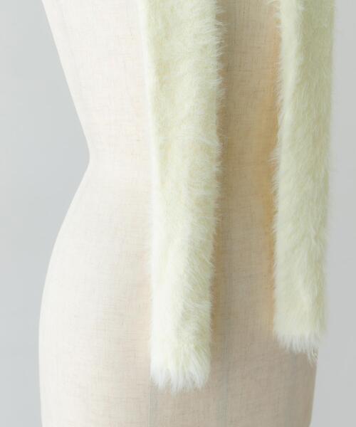 RODE SKO（ロデスコ）の「スリムロングマフラー（マフラー・レディース・オフホワイト/ブラック・ONE）」の14枚目の写真