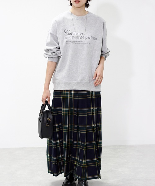 Fizz（フィズ）の「裏毛ロゴプリントスウェット（スウェット・レディース・グレー/チャコール/アイボリー/ブラック・M）」の7枚目の写真