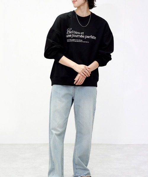 Fizz（フィズ）の「裏毛ロゴプリントスウェット（スウェット・レディース・グレー/チャコール/アイボリー/ブラック・M）」の15枚目の写真