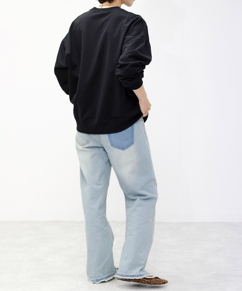 Fizz（フィズ）の「裏毛ロゴプリントスウェット（スウェット・レディース・グレー/チャコール/アイボリー/ブラック・M）」の16枚目の写真