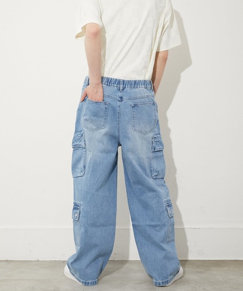 BOY LONDON(ボーイロンドン)の「【BOY LONDON】LOOSE FIT DENIM CARGO(デニムパンツ・メンズ・ブルー・MEDIUM/LARGE)」の4枚目の写真