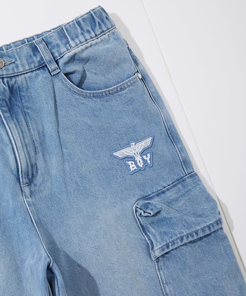 BOY LONDON(ボーイロンドン)の「【BOY LONDON】LOOSE FIT DENIM CARGO(デニムパンツ・メンズ・ブルー・MEDIUM/LARGE)」の6枚目の写真