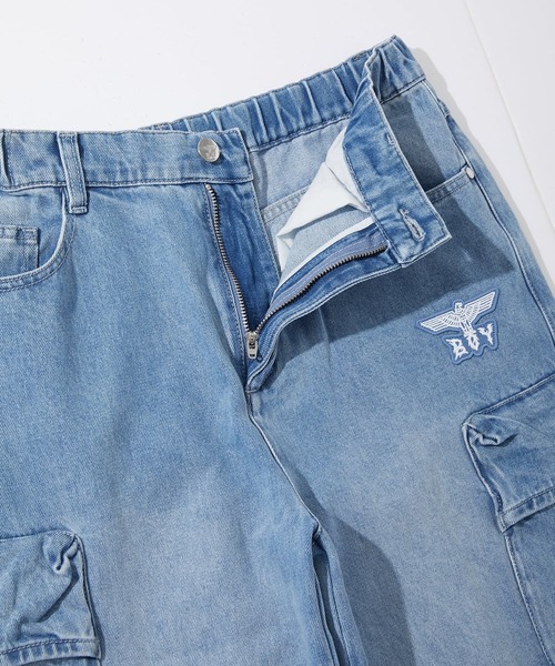 BOY LONDON(ボーイロンドン)の「【BOY LONDON】LOOSE FIT DENIM CARGO(デニムパンツ・メンズ・ブルー・MEDIUM/LARGE)」の7枚目の写真