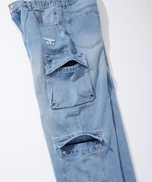 BOY LONDON(ボーイロンドン)の「【BOY LONDON】LOOSE FIT DENIM CARGO(デニムパンツ・メンズ・ブルー・MEDIUM/LARGE)」の10枚目の写真