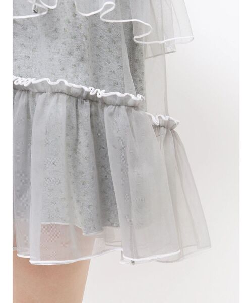 merry jenny(メリージェニー)の「ミルキーアイレットチュールワンピース(ワンピース・レディース・ピンク/オフホワイト/グレー・FREE)」の14枚目の写真