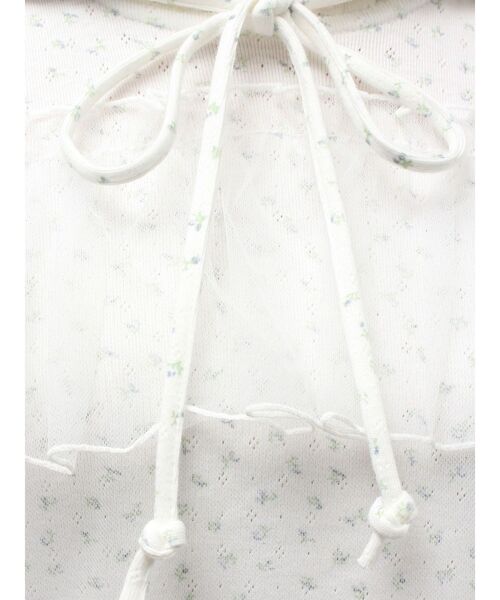 merry jenny(メリージェニー)の「ミルキーアイレットチュールワンピース(ワンピース・レディース・ピンク/オフホワイト/グレー・FREE)」の17枚目の写真