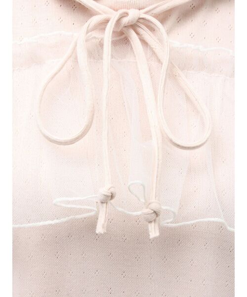 merry jenny(メリージェニー)の「ミルキーアイレットチュールワンピース(ワンピース・レディース・ピンク/オフホワイト/グレー・FREE)」の18枚目の写真