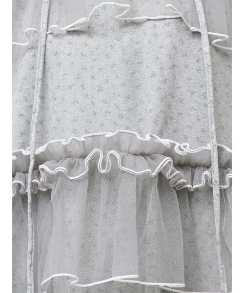 merry jenny(メリージェニー)の「ミルキーアイレットチュールワンピース(ワンピース・レディース・ピンク/オフホワイト/グレー・FREE)」の19枚目の写真