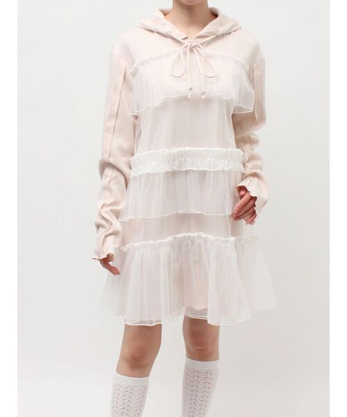 merry jenny(メリージェニー)の「ミルキーアイレットチュールワンピース(ワンピース・レディース・ピンク/オフホワイト/グレー・FREE)」の21枚目の写真