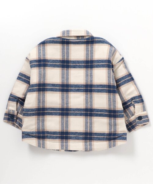 BREEZE（ブリーズ）の「【ジュニア対応】起毛チェックシャツジャケット（その他アウター・キッズ・アイボリー/グリーン・90/100/120/140）」の12枚目の写真