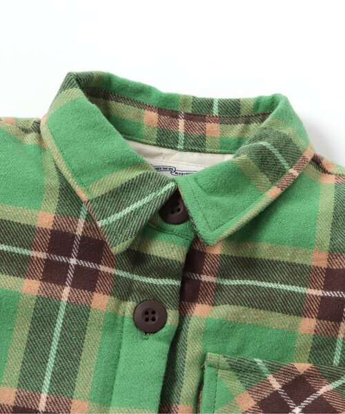 BREEZE（ブリーズ）の「【ジュニア対応】起毛チェックシャツジャケット（その他アウター・キッズ・アイボリー/グリーン・90/100/120/140）」の13枚目の写真