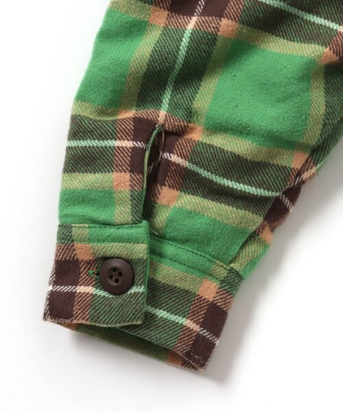 BREEZE（ブリーズ）の「【ジュニア対応】起毛チェックシャツジャケット（その他アウター・キッズ・アイボリー/グリーン・90/100/120/140）」の17枚目の写真