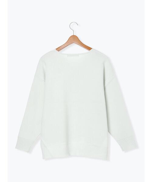 Lugnoncure（ルノンキュール）の「コットンタッチVネックニット（ニット/セーター・レディース・パープル/イエロー/グレー/チャコールグレー・F）」の21枚目の写真