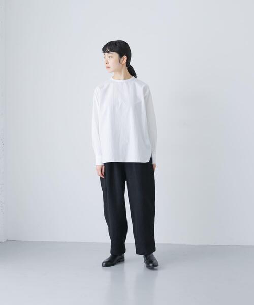 かぐれ(カグレ)の「ウールテーパードパンツ(その他パンツ・レディース・ブラック/チャコールグレー・FREE)」の9枚目の写真