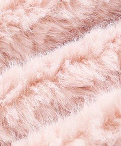 Fano Studios(ファノ ストゥディオズ)の「チェック柄ライナー フェイクファージャケット FD25W024【Fano Studios】【2025AW】(その他アウター・レディース・ピンク・L/M/S)」の13枚目の写真