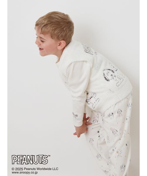 PEANUTS PUPPIES】【KIDS】ベビモコベスト（ルームウェア/パジャマ