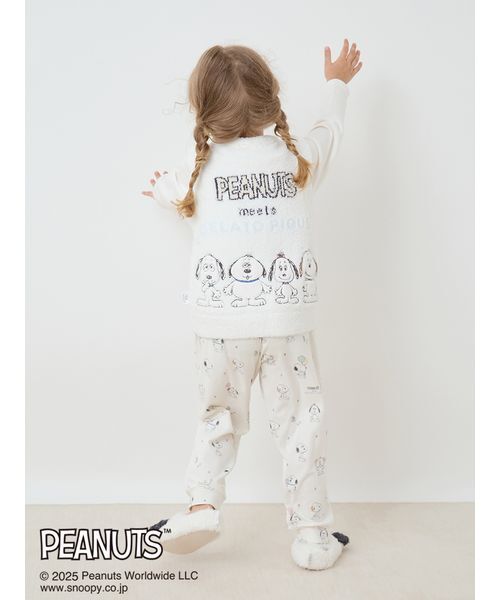 PEANUTS PUPPIES】【KIDS】ベビモコベスト（ルームウェア/パジャマ