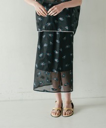 WHYTO.（ホワイト）の「「WHYTO. / ホワイト」シアーフラワースカート（スカート）」