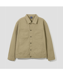 AGOD（エージーオーディー）の「ウォッシュドツイルワークジャケット[ベージュ]（デニムジャケット）」