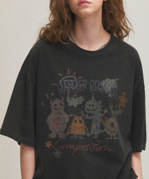 CPGN STUDIO（コンパーニョ）の「Happy Day Pigment Short Sleeve T-shirt Smoke Black（Tシャツ/カットソー・メンズ）」