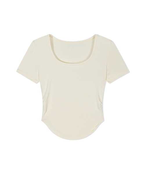 MOAA(モア)の「スクープソフトトップ(アイボリー)(Tシャツ/カットソー・レディース・その他・SMALL/MEDIUM)」の2枚目の写真